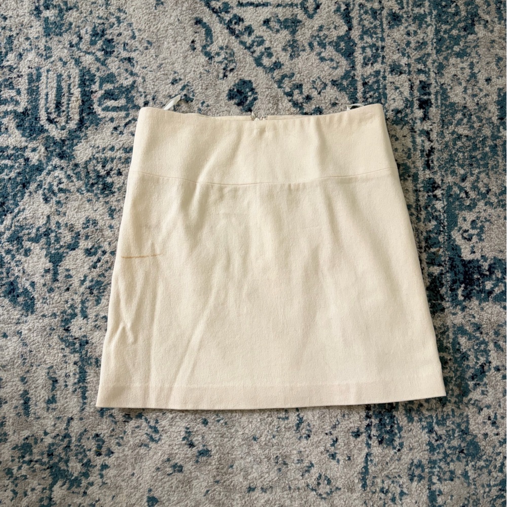 Banana Republic Off-White Mini Skirt